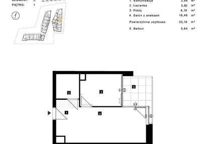 Mieszkanie w inwestycji: Cisha Apartamenty Dziwnów