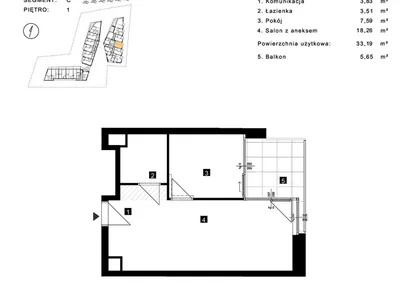Mieszkanie w inwestycji: Cisha Apartamenty Dziwnów
