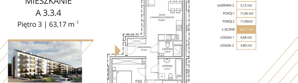Mieszkanie w inwestycji: Apartamenty Nowe Miasto