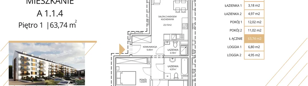Mieszkanie w inwestycji: Apartamenty Nowe Miasto