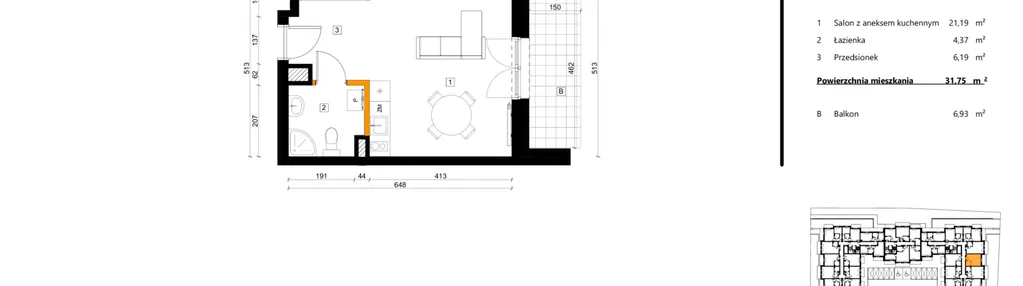 Mieszkanie w inwestycji: SPOT