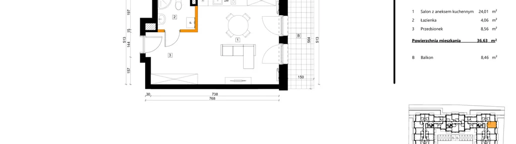 Mieszkanie w inwestycji: SPOT