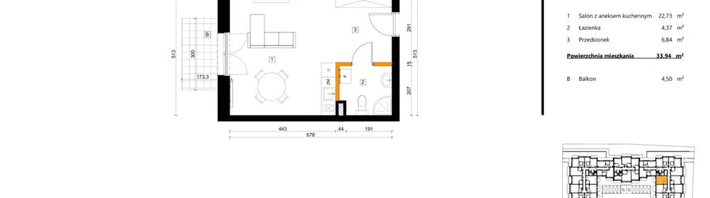 Mieszkanie w inwestycji: SPOT
