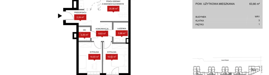 Mieszkanie w inwestycji: Przystań Reymonta