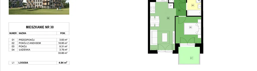 Mieszkanie w inwestycji: Panorama Kwiatkowskiego River II
