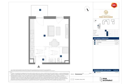 Mieszkanie w inwestycji: Apartamenty Park Matecznego Etap 1