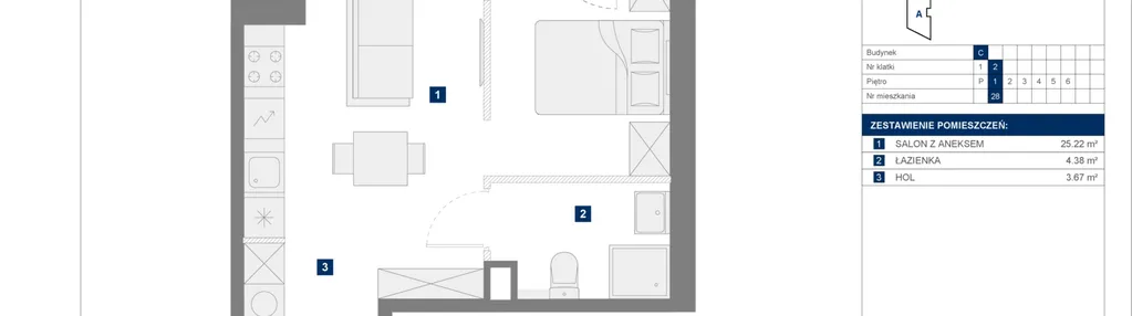 Mieszkanie w inwestycji: Apartamenty Park Matecznego Etap 1
