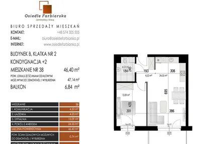 Mieszkanie w inwestycji: Osiedle Farbiarska II