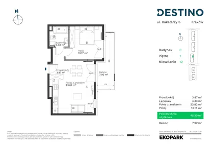 Mieszkanie w inwestycji: Destino