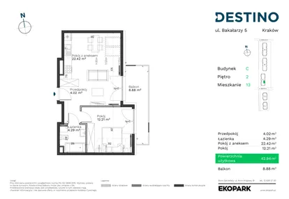 Mieszkanie w inwestycji: Destino