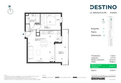 Mieszkanie w inwestycji: Destino