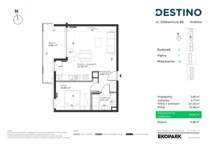 Mieszkanie w inwestycji: Destino