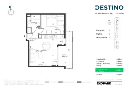 Mieszkanie w inwestycji: Destino