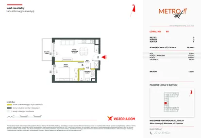 Mieszkanie w inwestycji: Metro Art 11