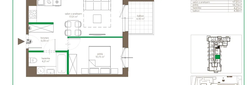 Mieszkanie w inwestycji: Ostródzka 123 - II etap