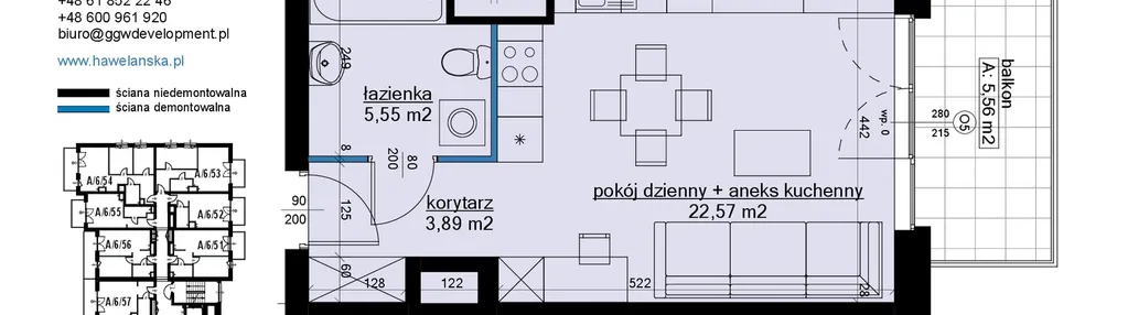 Mieszkanie w inwestycji: Osiedle Hawelańska etap III - bud. A