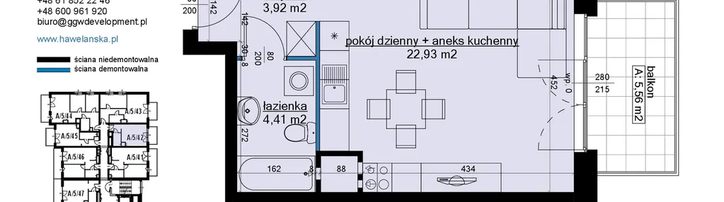 Mieszkanie w inwestycji: Osiedle Hawelańska etap III - bud. A