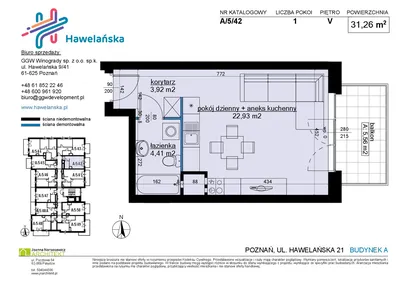 Mieszkanie w inwestycji: Osiedle Hawelańska etap III - bud. A