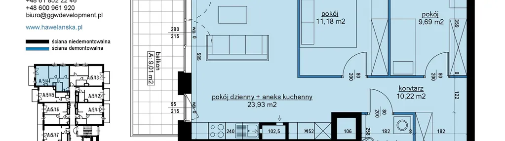 Mieszkanie w inwestycji: Osiedle Hawelańska etap III - bud. A