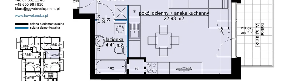 Mieszkanie w inwestycji: Osiedle Hawelańska etap III - bud. A