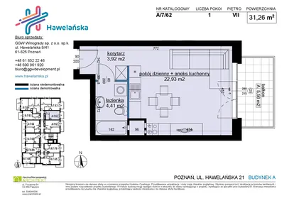 Mieszkanie w inwestycji: Osiedle Hawelańska etap III - bud. A