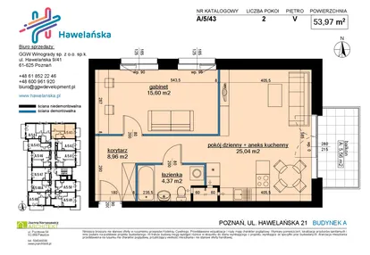 Mieszkanie w inwestycji: Osiedle Hawelańska etap III - bud. A