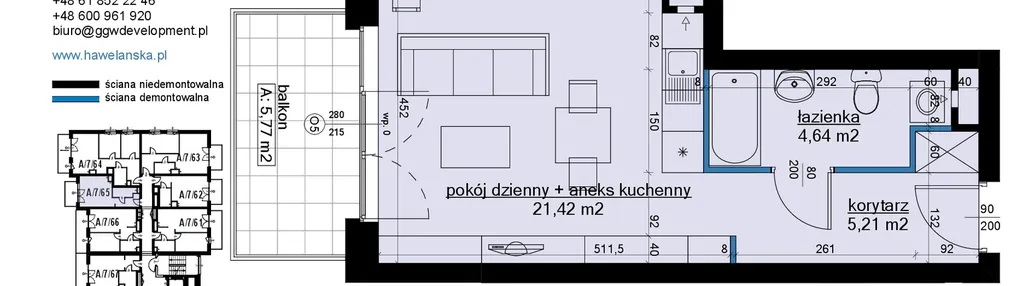 Mieszkanie w inwestycji: Osiedle Hawelańska etap III - bud. A