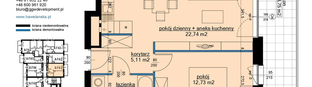 Mieszkanie w inwestycji: Osiedle Hawelańska etap III - bud. A