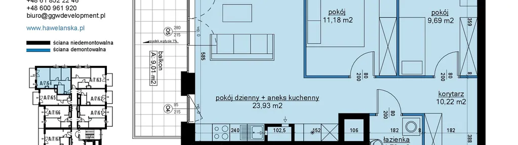 Mieszkanie w inwestycji: Osiedle Hawelańska etap III - bud. A