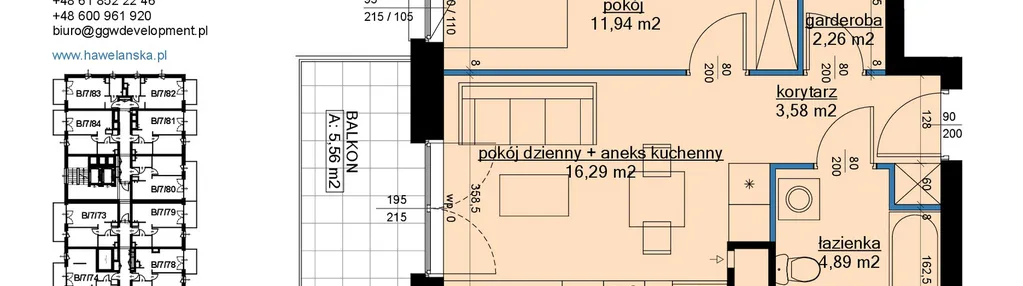 Mieszkanie w inwestycji: Osiedle Hawelańska etap III - bud. B