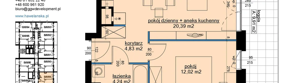 Mieszkanie w inwestycji: Osiedle Hawelańska etap III - bud. B