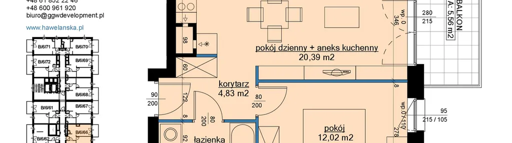 Mieszkanie w inwestycji: Osiedle Hawelańska etap III - bud. B