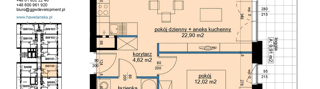 Mieszkanie w inwestycji: Osiedle Hawelańska etap III - bud. B