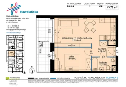 Mieszkanie w inwestycji: Osiedle Hawelańska etap III - bud. B
