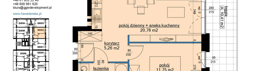 Mieszkanie w inwestycji: Osiedle Hawelańska etap III - bud. B