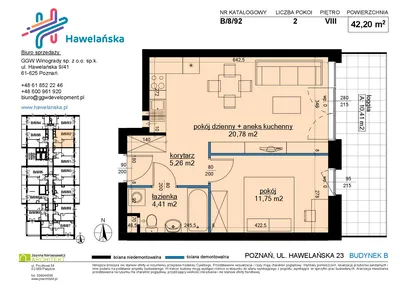 Mieszkanie w inwestycji: Osiedle Hawelańska etap III - bud. B