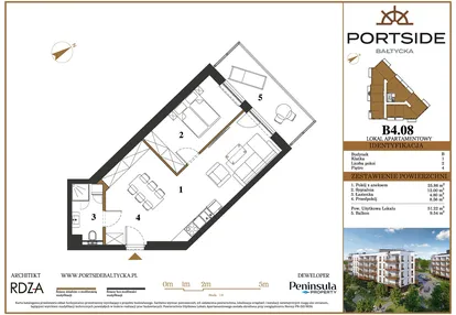 Mieszkanie w inwestycji: Portside Bałtycka