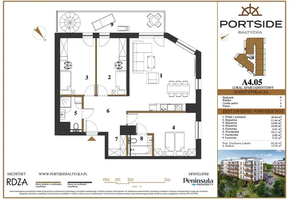 Mieszkanie w inwestycji: Portside Bałtycka