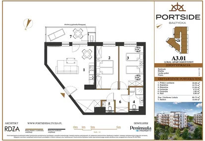 Mieszkanie w inwestycji: Portside Bałtycka