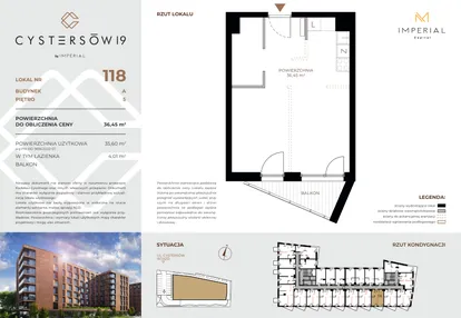 Mieszkanie w inwestycji: Cystersów 19 - lokale inwestycyjne