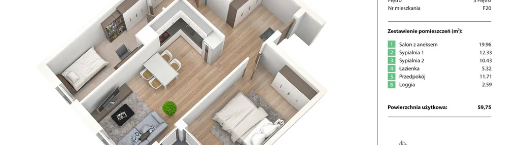 Mieszkanie w inwestycji: Nowe Żerniki Bieńkowskiego etap II