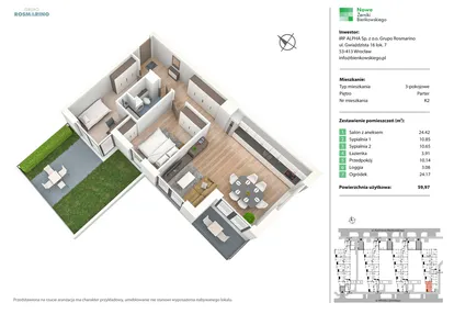 Mieszkanie w inwestycji: Nowe Żerniki Bieńkowskiego etap II