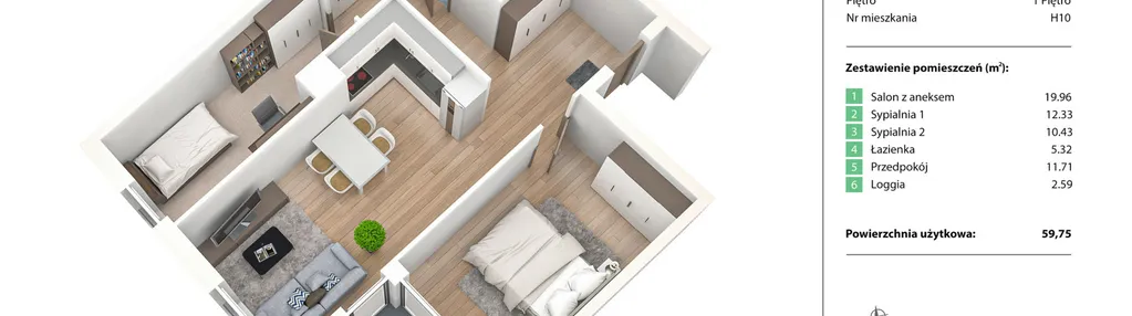 Mieszkanie w inwestycji: Nowe Żerniki Bieńkowskiego etap II