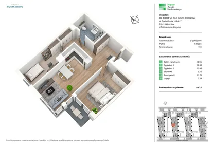 Mieszkanie w inwestycji: Nowe Żerniki Bieńkowskiego etap II