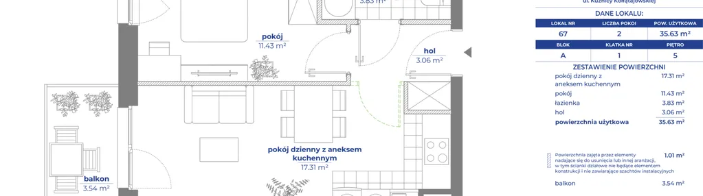 Mieszkanie w inwestycji: Osiedle Kołłątajówka