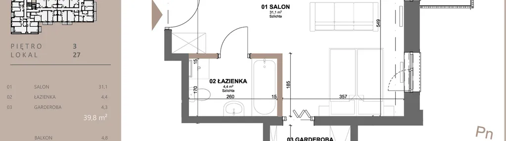 Mieszkanie w inwestycji: BETWEEN