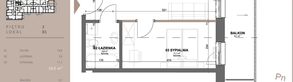 Mieszkanie w inwestycji: BETWEEN