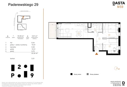 Mieszkanie w inwestycji: Paderewskiego 29