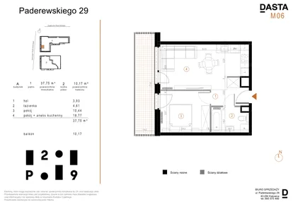 Mieszkanie w inwestycji: Paderewskiego 29