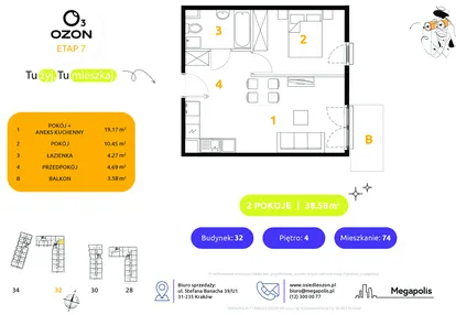 Mieszkanie w inwestycji: Osiedle Ozon etap VII